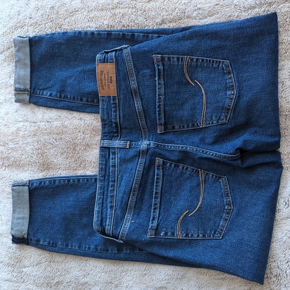 Levi Strauss Signature Distressed High Rise Boyfriend Blue Jeans Size 25 - Picture 7 of 7